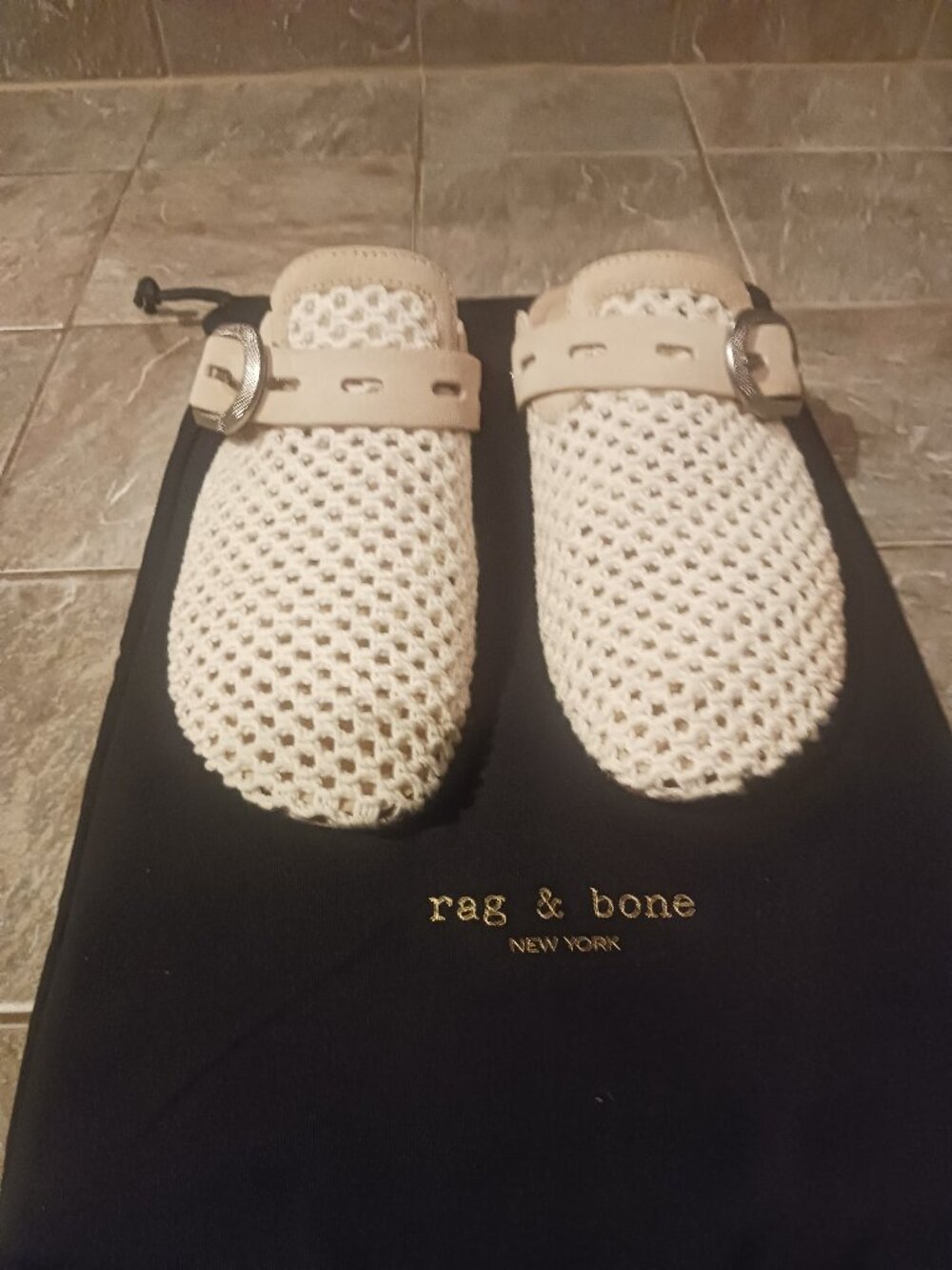 rag & bone  New York Ansley slide in size 38EU/8 US natural net color